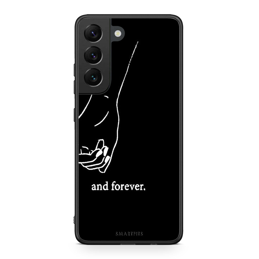 Samsung S22 Always & Forever 2 Θήκη Αγίου Βαλεντίνου από τη Smartfits με σχέδιο στο πίσω μέρος και μαύρο περίβλημα | Smartphone case with colorful back and black bezels by Smartfits