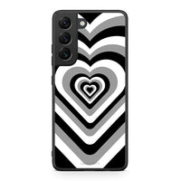 Thumbnail for Samsung S22 Black Hearts θήκη από τη Smartfits με σχέδιο στο πίσω μέρος και μαύρο περίβλημα | Smartphone case with colorful back and black bezels by Smartfits