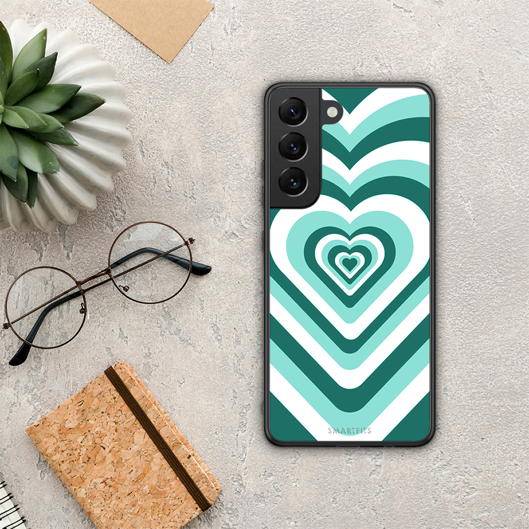 Green Hearts - Samsung Galaxy S22 case