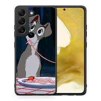 Thumbnail for Θήκη Αγίου Βαλεντίνου Samsung S22 Lady And Tramp 1 από τη Smartfits με σχέδιο στο πίσω μέρος και μαύρο περίβλημα | Samsung S22 Lady And Tramp 1 case with colorful back and black bezels