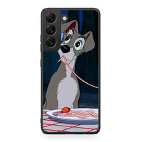 Thumbnail for Samsung S22 Lady And Tramp 1 Θήκη Αγίου Βαλεντίνου από τη Smartfits με σχέδιο στο πίσω μέρος και μαύρο περίβλημα | Smartphone case with colorful back and black bezels by Smartfits