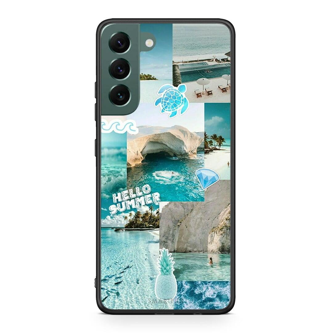 Samsung S22 Plus Aesthetic Summer Θήκη από τη Smartfits με σχέδιο στο πίσω μέρος και μαύρο περίβλημα | Smartphone case with colorful back and black bezels by Smartfits