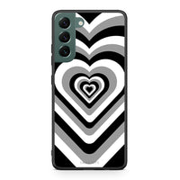 Thumbnail for Samsung S22 Plus Black Hearts θήκη από τη Smartfits με σχέδιο στο πίσω μέρος και μαύρο περίβλημα | Smartphone case with colorful back and black bezels by Smartfits