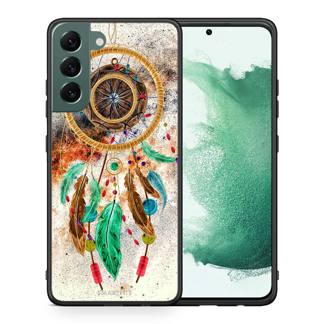 Θήκη Samsung S22 Plus DreamCatcher Boho από τη Smartfits με σχέδιο στο πίσω μέρος και μαύρο περίβλημα | Samsung S22 Plus DreamCatcher Boho case with colorful back and black bezels