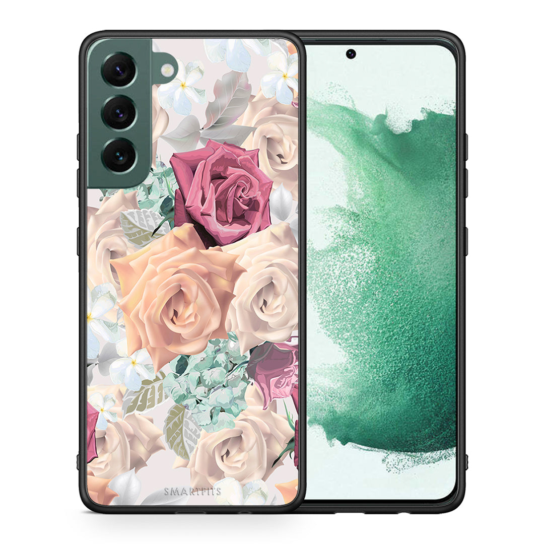 Θήκη Samsung S22 Plus Bouquet Floral από τη Smartfits με σχέδιο στο πίσω μέρος και μαύρο περίβλημα | Samsung S22 Plus Bouquet Floral case with colorful back and black bezels