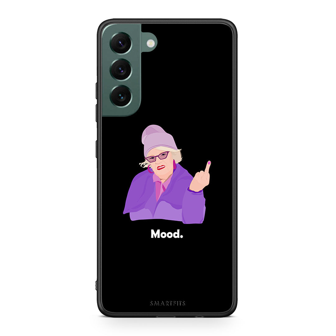 Samsung S22 Plus Grandma Mood Black θήκη από τη Smartfits με σχέδιο στο πίσω μέρος και μαύρο περίβλημα | Smartphone case with colorful back and black bezels by Smartfits