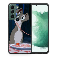 Thumbnail for Θήκη Αγίου Βαλεντίνου Samsung S22 Plus Lady And Tramp 1 από τη Smartfits με σχέδιο στο πίσω μέρος και μαύρο περίβλημα | Samsung S22 Plus Lady And Tramp 1 case with colorful back and black bezels