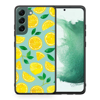 Thumbnail for Θήκη Samsung S22 Plus Lemons από τη Smartfits με σχέδιο στο πίσω μέρος και μαύρο περίβλημα | Samsung S22 Plus Lemons case with colorful back and black bezels