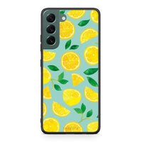 Thumbnail for Samsung S22 Plus Lemons θήκη από τη Smartfits με σχέδιο στο πίσω μέρος και μαύρο περίβλημα | Smartphone case with colorful back and black bezels by Smartfits