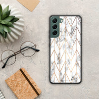 Thumbnail for Marble Gold Geometric - Samsung Galaxy S22 Plus case