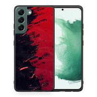 Thumbnail for Θήκη Αγίου Βαλεντίνου Samsung S22 Plus Red Paint από τη Smartfits με σχέδιο στο πίσω μέρος και μαύρο περίβλημα | Samsung S22 Plus Red Paint case with colorful back and black bezels