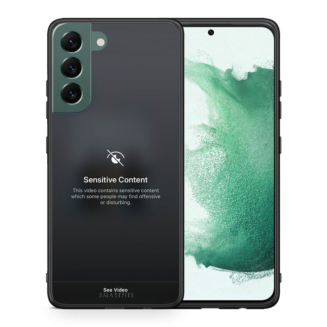 Θήκη Samsung S22 Plus Sensitive Content από τη Smartfits με σχέδιο στο πίσω μέρος και μαύρο περίβλημα | Samsung S22 Plus Sensitive Content case with colorful back and black bezels
