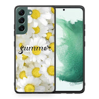 Thumbnail for Θήκη Samsung S22 Plus Summer Daisies από τη Smartfits με σχέδιο στο πίσω μέρος και μαύρο περίβλημα | Samsung S22 Plus Summer Daisies case with colorful back and black bezels