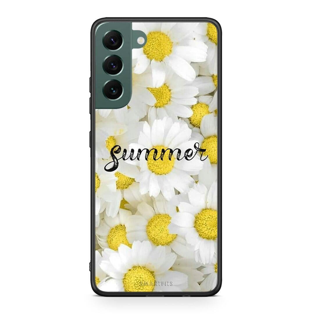 Samsung S22 Plus Summer Daisies Θήκη από τη Smartfits με σχέδιο στο πίσω μέρος και μαύρο περίβλημα | Smartphone case with colorful back and black bezels by Smartfits