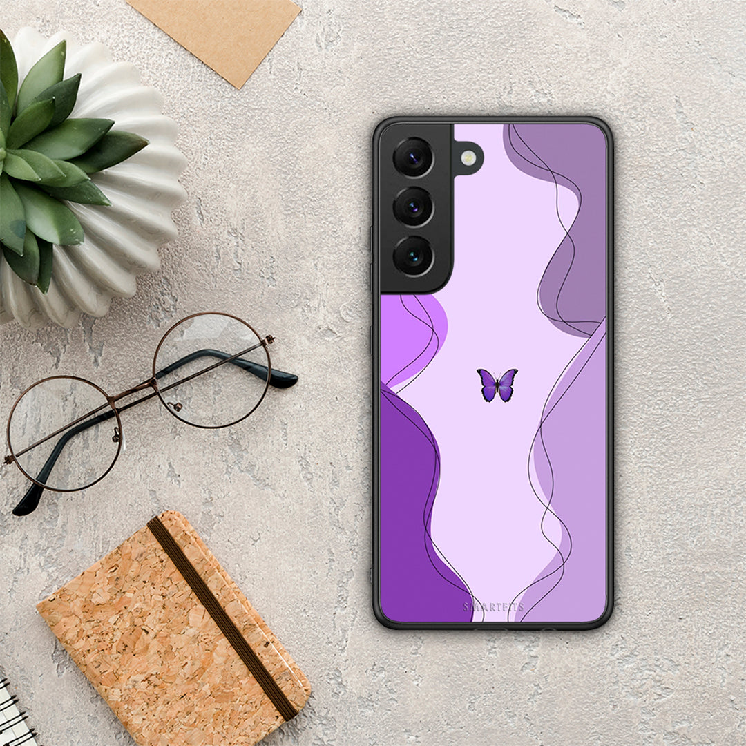 Purple Mariposa - Samsung Galaxy S22 case