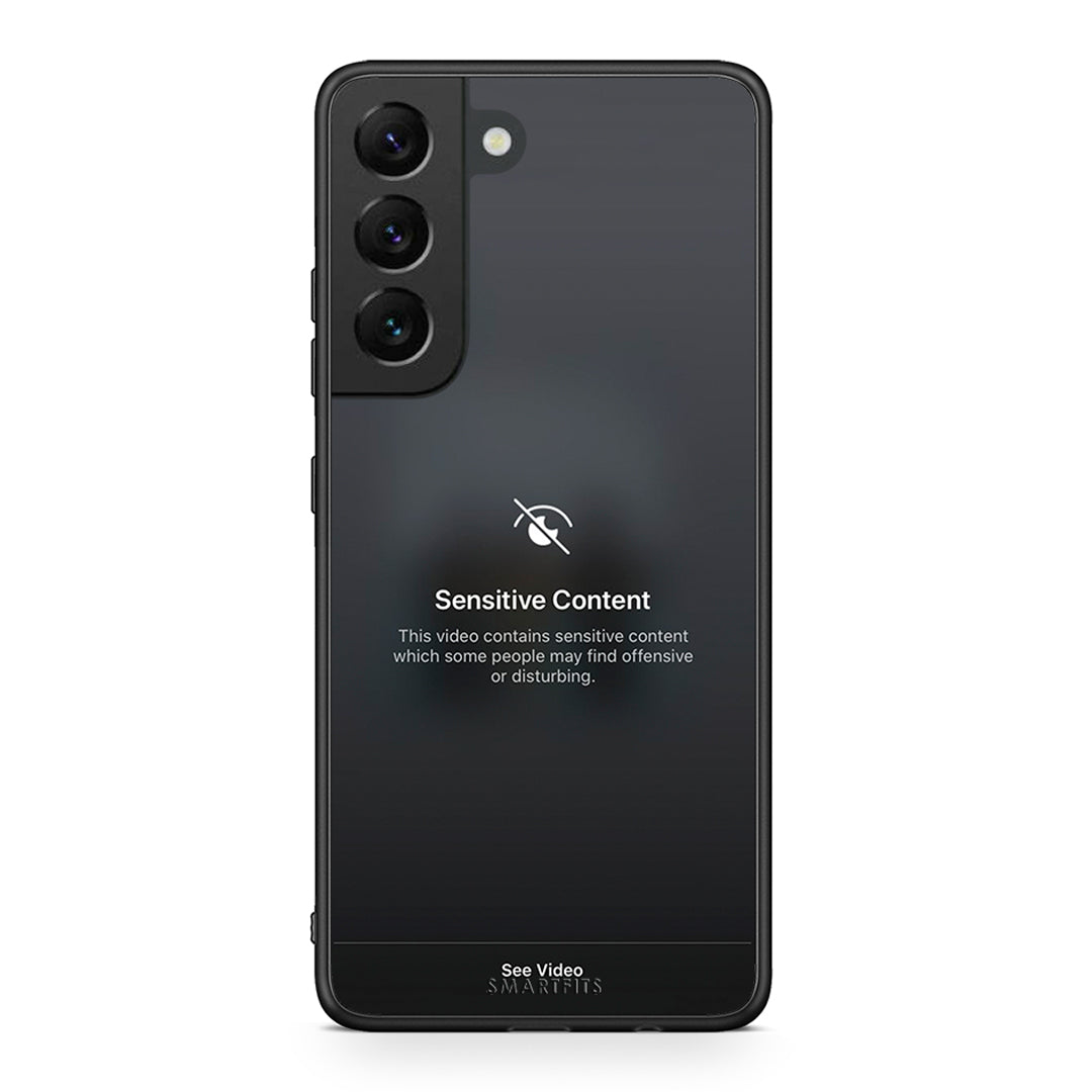 Samsung S22 Sensitive Content θήκη από τη Smartfits με σχέδιο στο πίσω μέρος και μαύρο περίβλημα | Smartphone case with colorful back and black bezels by Smartfits