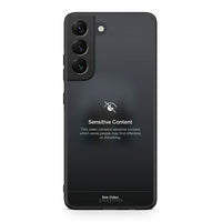 Thumbnail for Samsung S22 Sensitive Content θήκη από τη Smartfits με σχέδιο στο πίσω μέρος και μαύρο περίβλημα | Smartphone case with colorful back and black bezels by Smartfits
