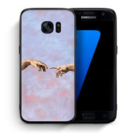 Thumbnail for Θήκη Samsung S7 Adam Hand από τη Smartfits με σχέδιο στο πίσω μέρος και μαύρο περίβλημα | Samsung S7 Adam Hand case with colorful back and black bezels