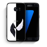 Thumbnail for Θήκη Samsung S7 Angels Demons από τη Smartfits με σχέδιο στο πίσω μέρος και μαύρο περίβλημα | Samsung S7 Angels Demons case with colorful back and black bezels