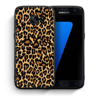 Thumbnail for Θήκη Samsung S7 Leopard Animal από τη Smartfits με σχέδιο στο πίσω μέρος και μαύρο περίβλημα | Samsung S7 Leopard Animal case with colorful back and black bezels