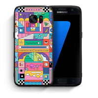 Thumbnail for Θήκη Samsung S7 Bubbles Soap από τη Smartfits με σχέδιο στο πίσω μέρος και μαύρο περίβλημα | Samsung S7 Bubbles Soap case with colorful back and black bezels