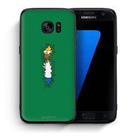 Thumbnail for Θήκη Αγίου Βαλεντίνου Samsung S7 Bush Man από τη Smartfits με σχέδιο στο πίσω μέρος και μαύρο περίβλημα | Samsung S7 Bush Man case with colorful back and black bezels