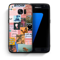 Thumbnail for Θήκη Αγίου Βαλεντίνου Samsung S7 Collage Bitchin από τη Smartfits με σχέδιο στο πίσω μέρος και μαύρο περίβλημα | Samsung S7 Collage Bitchin case with colorful back and black bezels