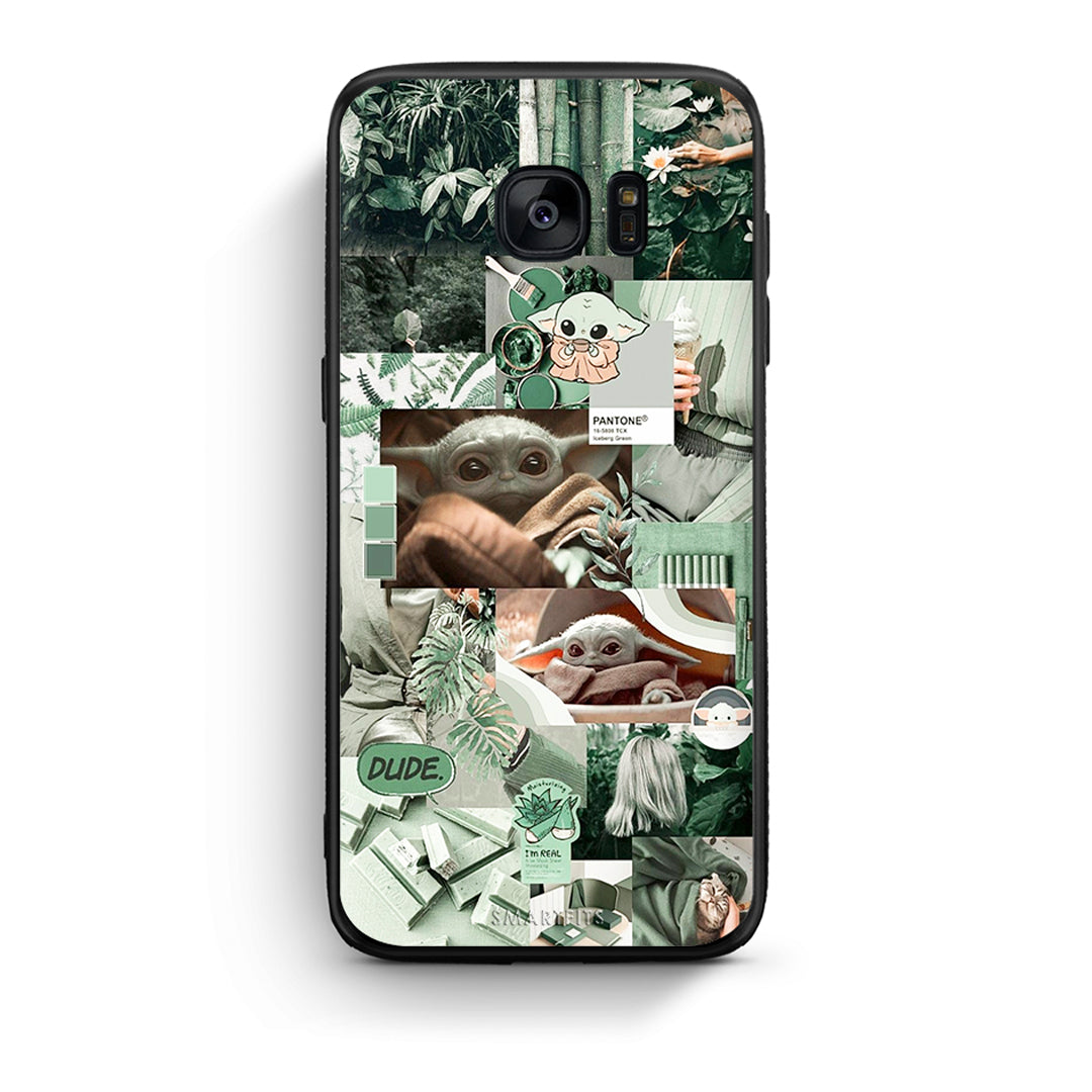 samsung s7 Collage Dude Θήκη Αγίου Βαλεντίνου από τη Smartfits με σχέδιο στο πίσω μέρος και μαύρο περίβλημα | Smartphone case with colorful back and black bezels by Smartfits