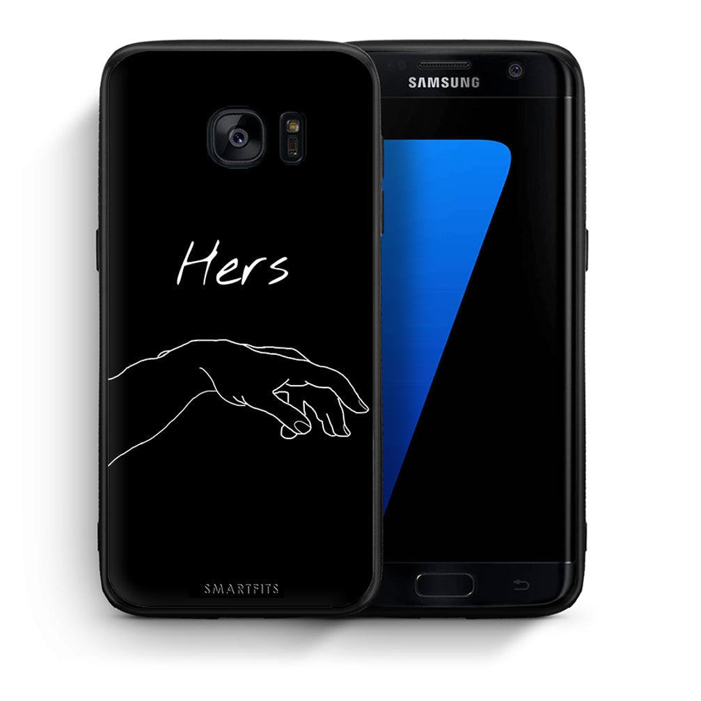 Θήκη Αγίου Βαλεντίνου Samsung S7 Aeshetic Love 1 από τη Smartfits με σχέδιο στο πίσω μέρος και μαύρο περίβλημα | Samsung S7 Aeshetic Love 1 case with colorful back and black bezels