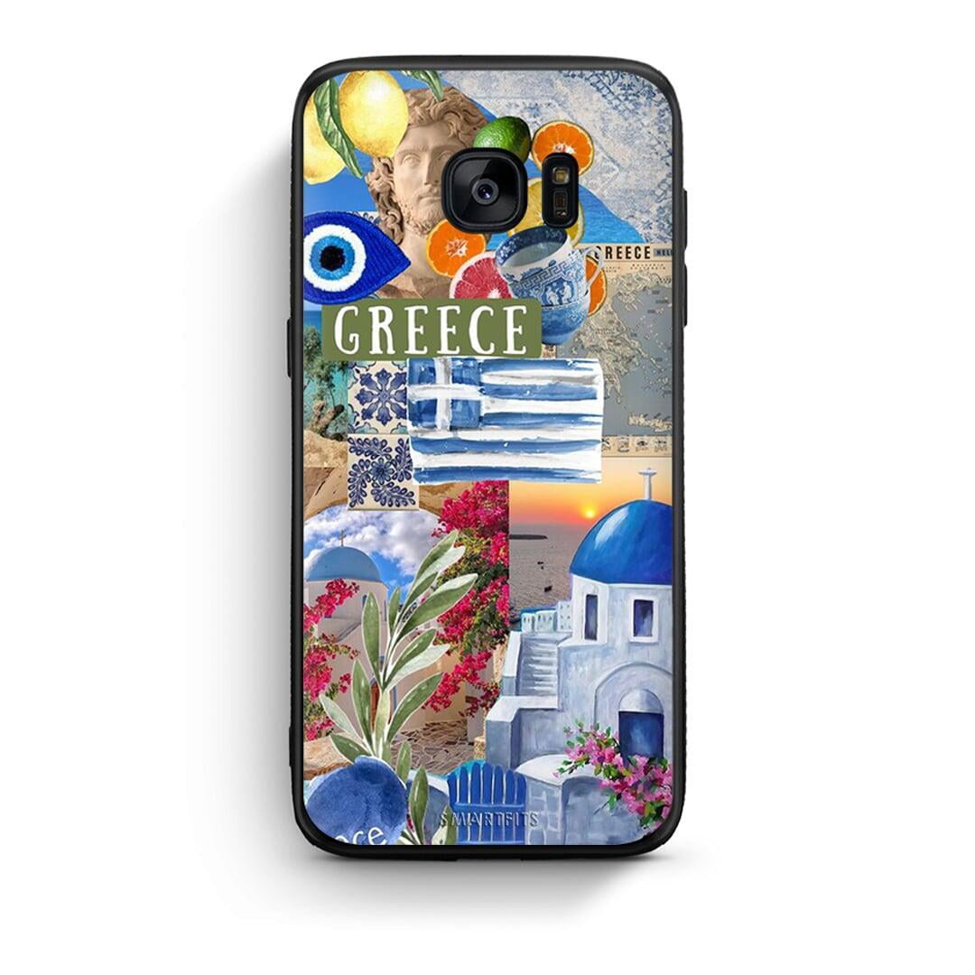 samsung s7 edge All Greek Θήκη από τη Smartfits με σχέδιο στο πίσω μέρος και μαύρο περίβλημα | Smartphone case with colorful back and black bezels by Smartfits