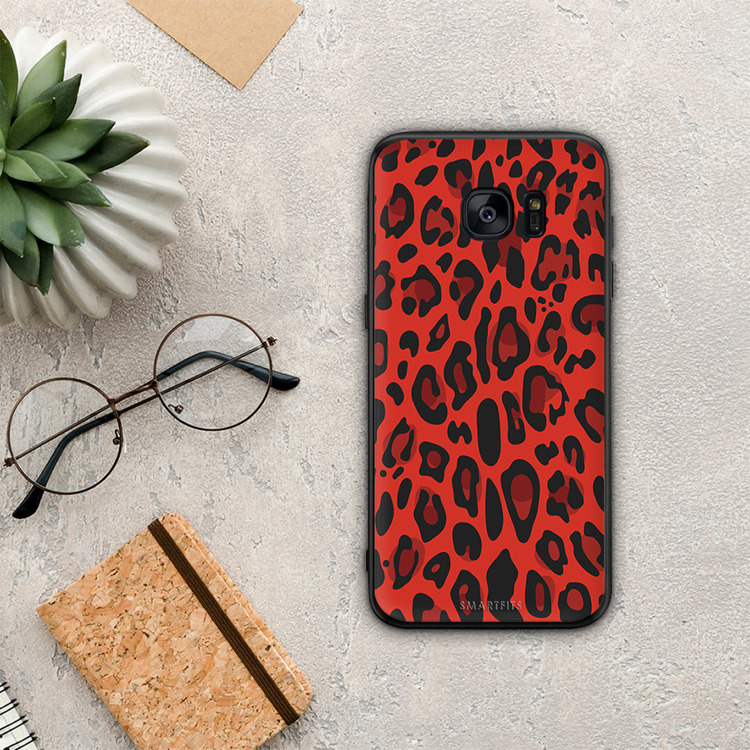 Animal Red Leopard - Samsung Galaxy S7 Edge case 