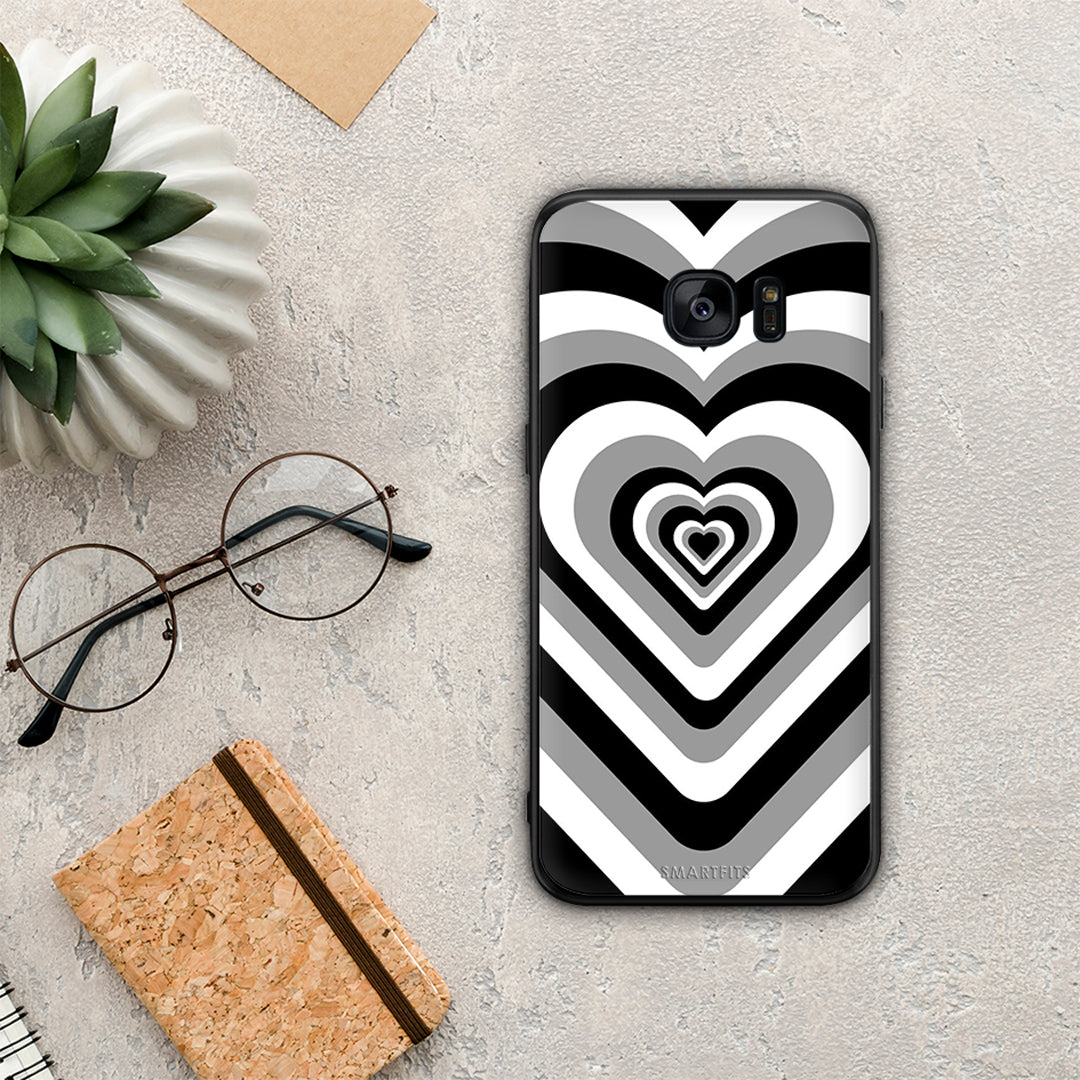 Black Hearts - Samsung Galaxy S7 Edge case