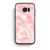Thumbnail for 33 - samsung galaxy s7 Pink Feather Boho case, cover, bumper