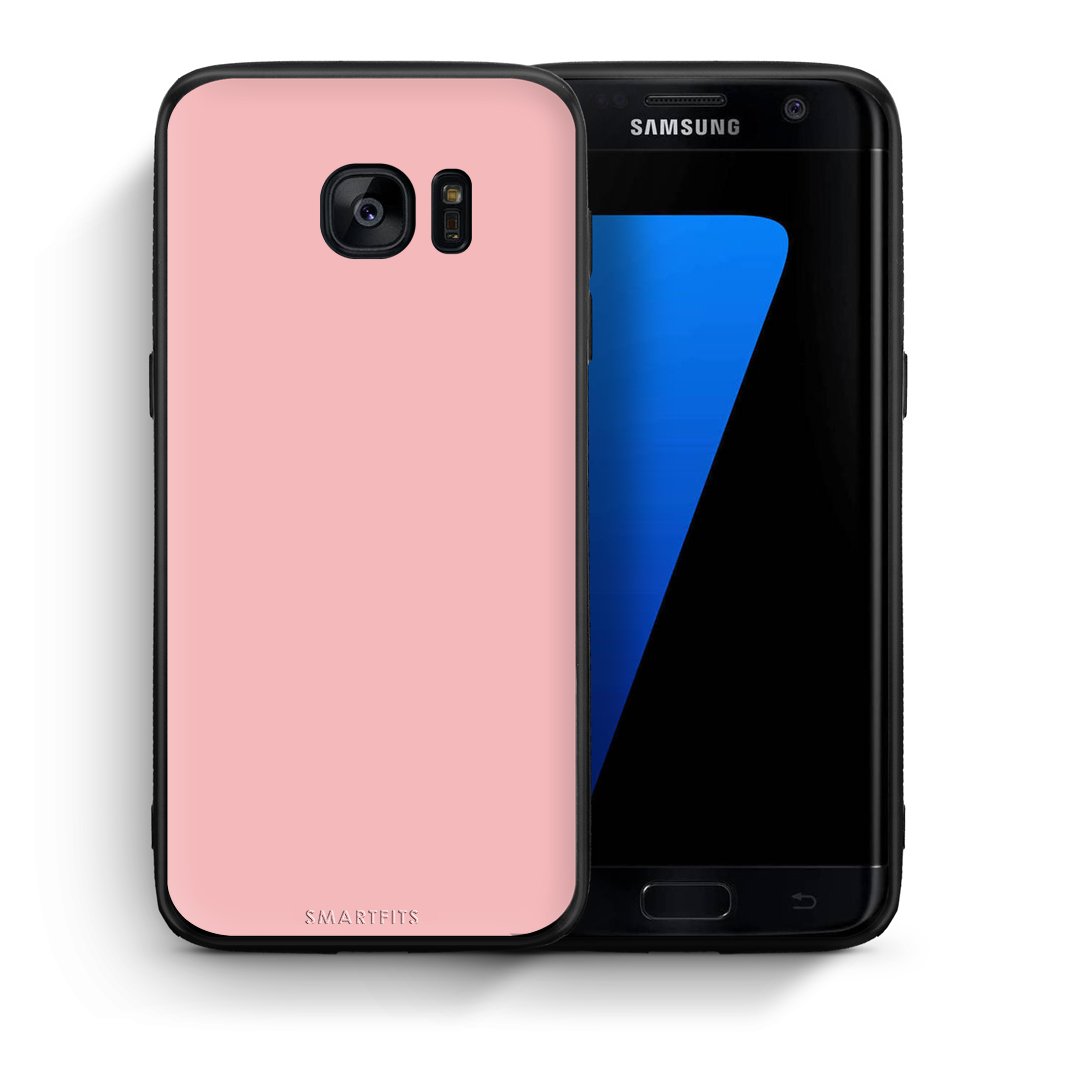 Θήκη Samsung S7 Edge Nude Color από τη Smartfits με σχέδιο στο πίσω μέρος και μαύρο περίβλημα | Samsung S7 Edge Nude Color case with colorful back and black bezels