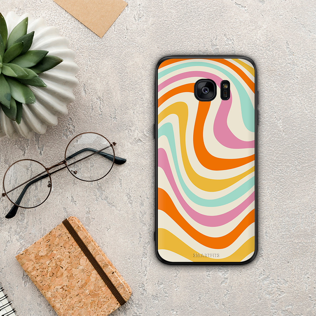 Colorful Waves - Samsung Galaxy S7 edge case