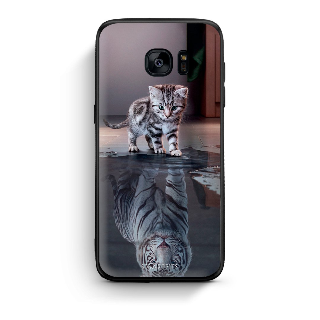 4 - samsung s7 edge Tiger Cute case, cover, bumper