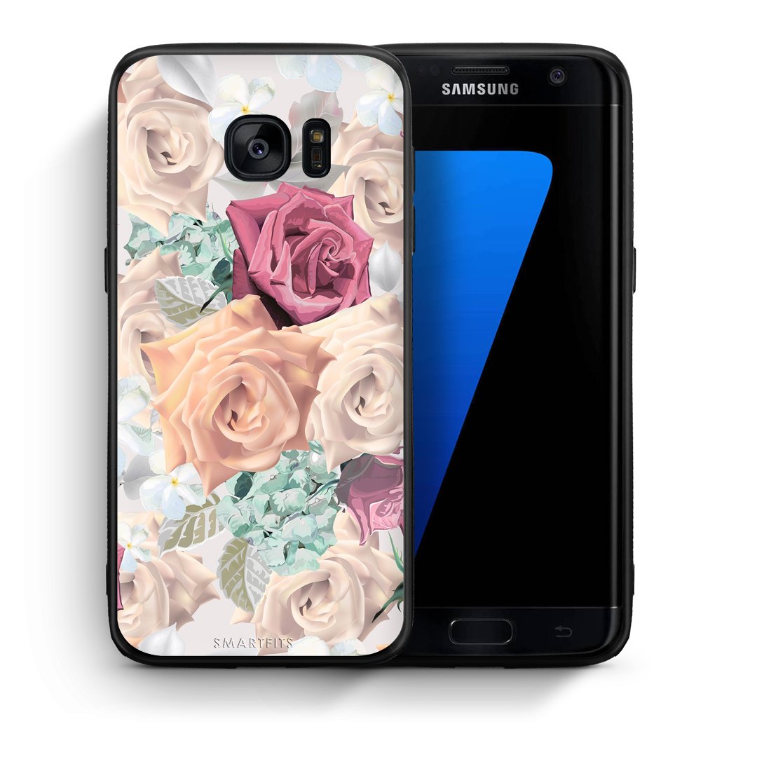 Θήκη Samsung S7 Edge Bouquet Floral από τη Smartfits με σχέδιο στο πίσω μέρος και μαύρο περίβλημα | Samsung S7 Edge Bouquet Floral case with colorful back and black bezels