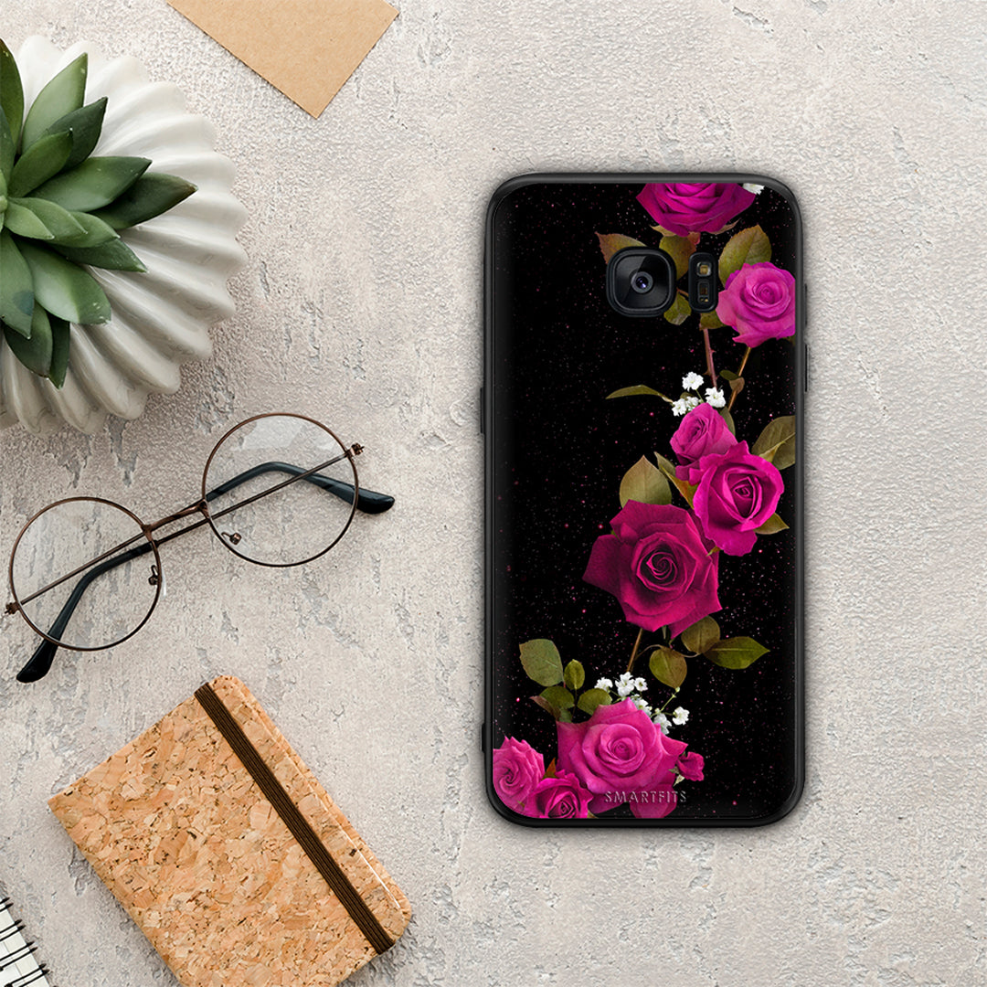 Flower Red Roses - Samsung Galaxy S7 Edge case