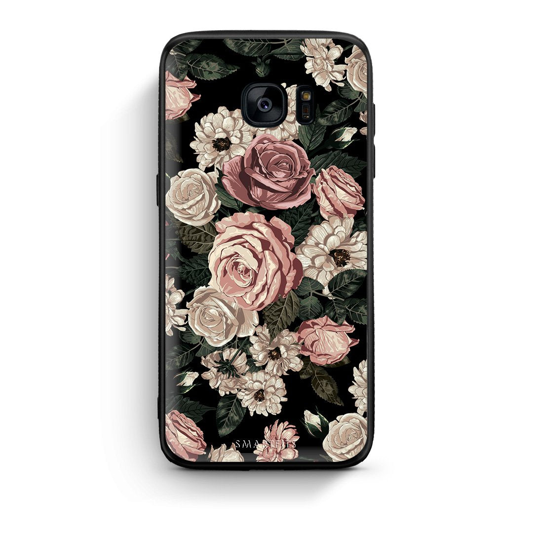 4 - samsung s7 edge Wild Roses Flower case, cover, bumper
