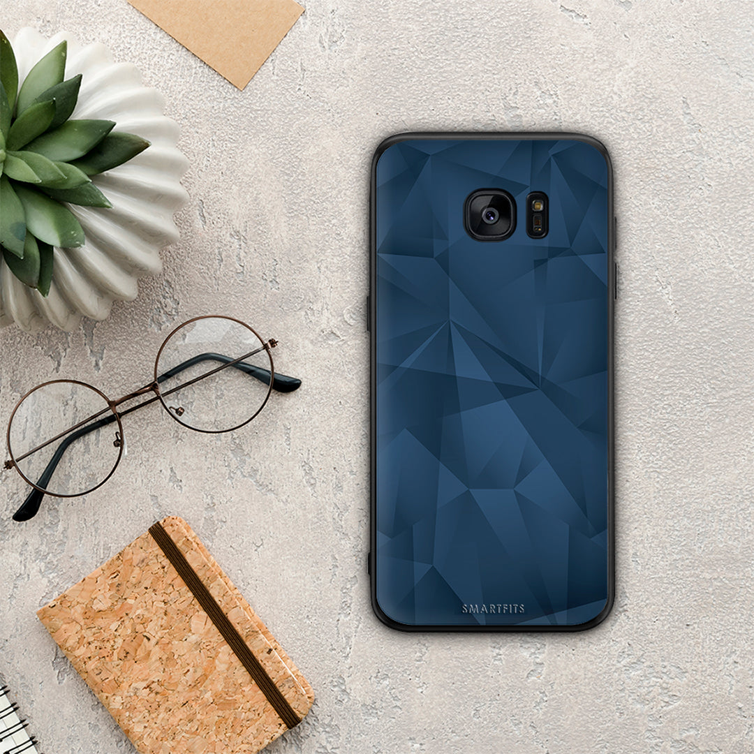 Geometric Blue Abstract - Samsung Galaxy S7 case