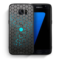 Thumbnail for Θήκη Samsung S7 Edge Hexagonal Geometric από τη Smartfits με σχέδιο στο πίσω μέρος και μαύρο περίβλημα | Samsung S7 Edge Hexagonal Geometric case with colorful back and black bezels