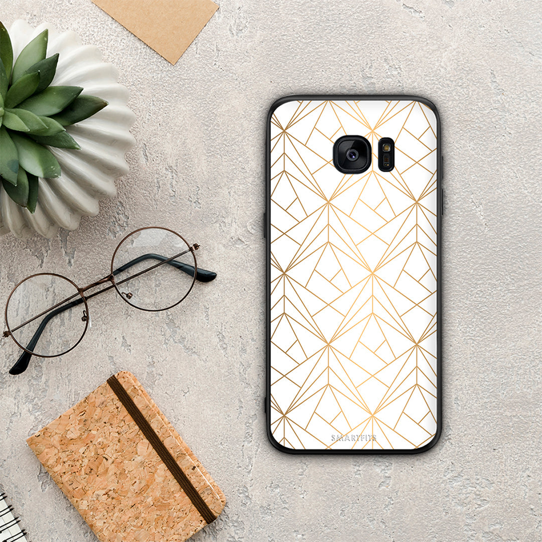 Geometric Luxury White - Samsung Galaxy S7 Edge case