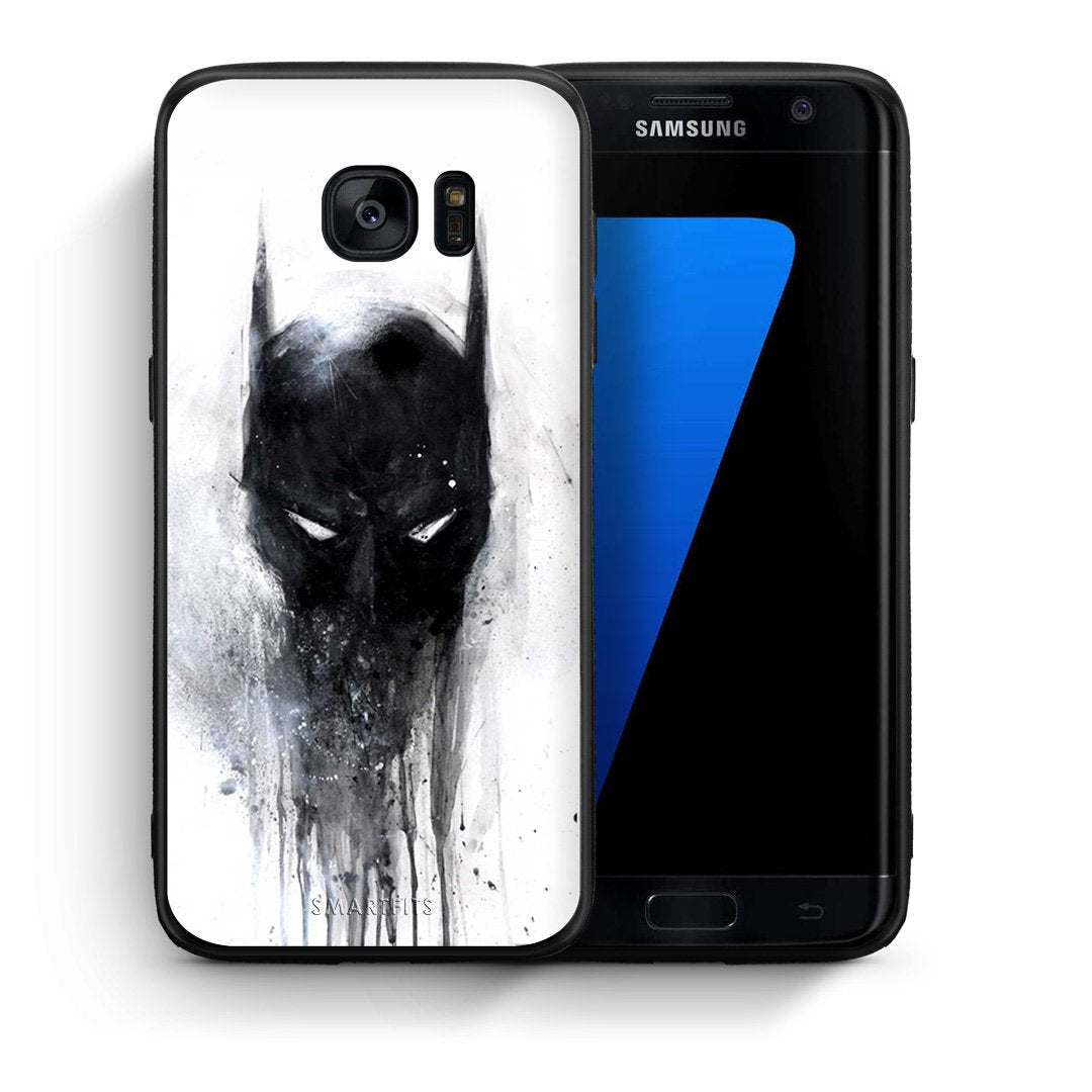 Θήκη Samsung S7 Edge Paint Bat Hero από τη Smartfits με σχέδιο στο πίσω μέρος και μαύρο περίβλημα | Samsung S7 Edge Paint Bat Hero case with colorful back and black bezels