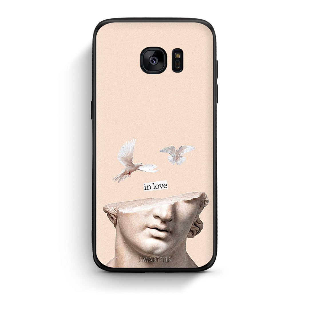 samsung s7 In Love θήκη από τη Smartfits με σχέδιο στο πίσω μέρος και μαύρο περίβλημα | Smartphone case with colorful back and black bezels by Smartfits