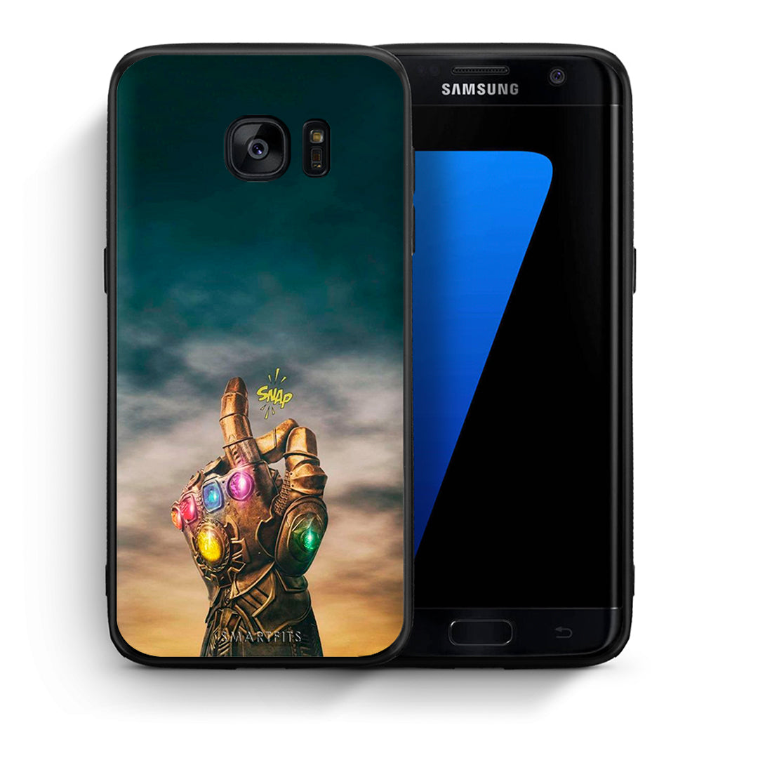 Θήκη Samsung S7 Edge Infinity Snap από τη Smartfits με σχέδιο στο πίσω μέρος και μαύρο περίβλημα | Samsung S7 Edge Infinity Snap case with colorful back and black bezels