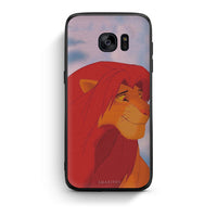 Thumbnail for samsung s7 Lion Love 1 Θήκη Αγίου Βαλεντίνου από τη Smartfits με σχέδιο στο πίσω μέρος και μαύρο περίβλημα | Smartphone case with colorful back and black bezels by Smartfits