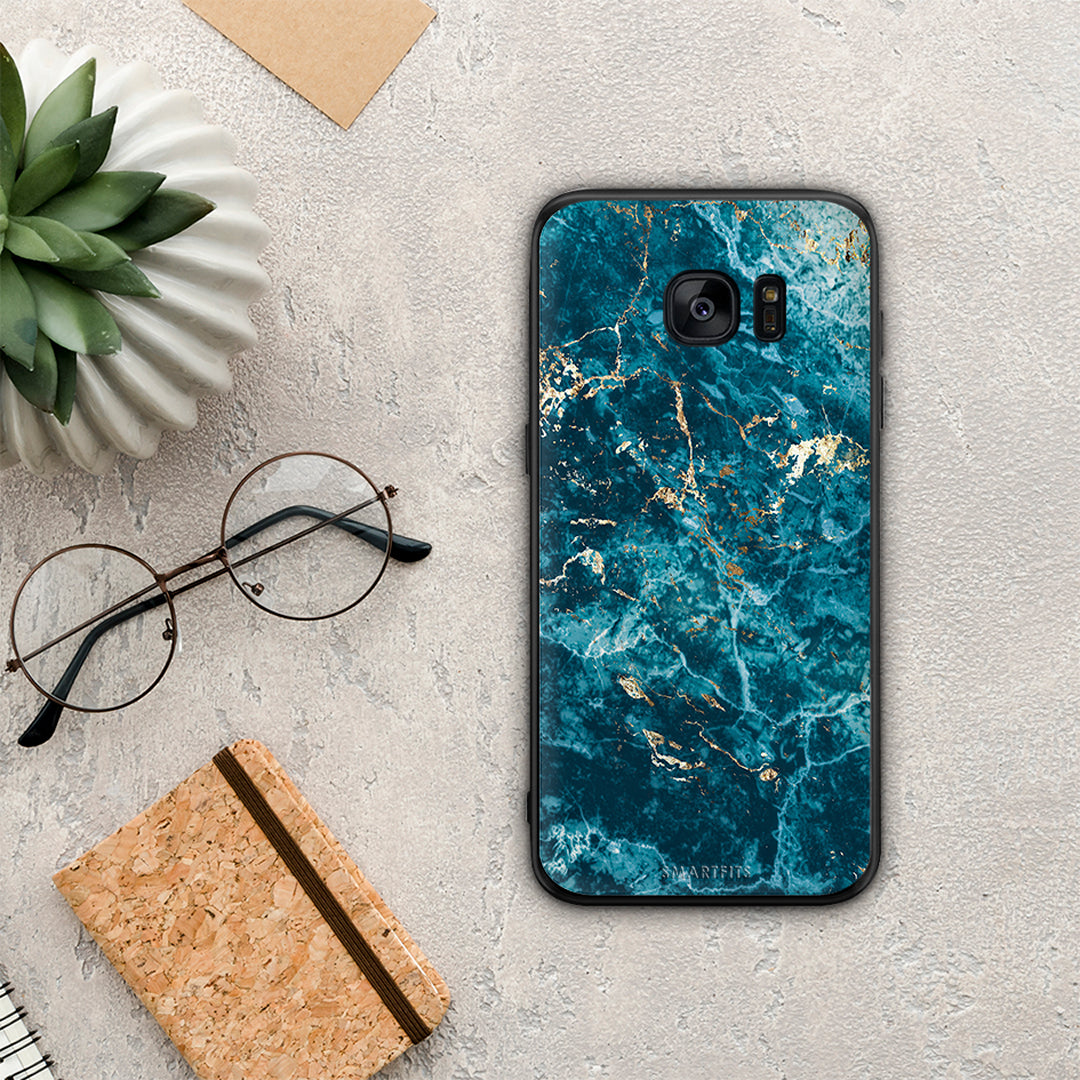 Marble Blue - Samsung Galaxy S7 Edge case