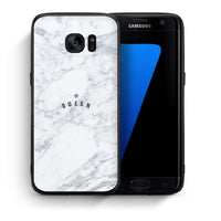 Thumbnail for Θήκη Samsung S7 Edge Queen Marble από τη Smartfits με σχέδιο στο πίσω μέρος και μαύρο περίβλημα | Samsung S7 Edge Queen Marble case with colorful back and black bezels