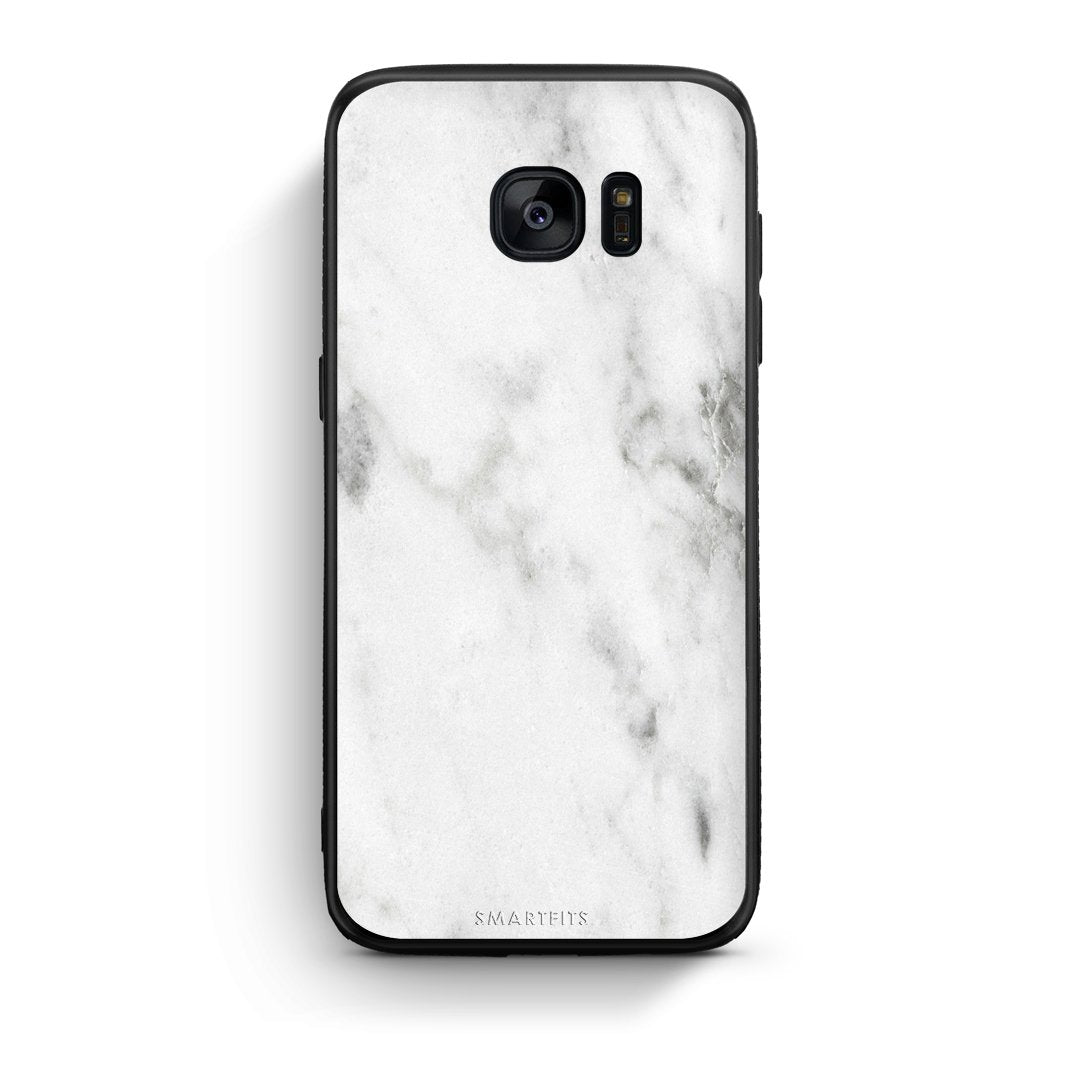 2 - samsung galaxy s7 edge White marble case, cover, bumper