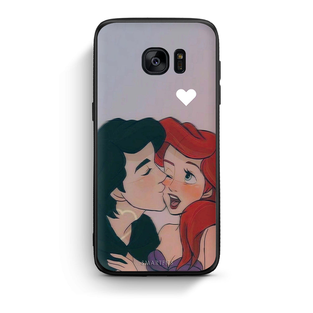 samsung s7 Mermaid Love Θήκη Αγίου Βαλεντίνου από τη Smartfits με σχέδιο στο πίσω μέρος και μαύρο περίβλημα | Smartphone case with colorful back and black bezels by Smartfits